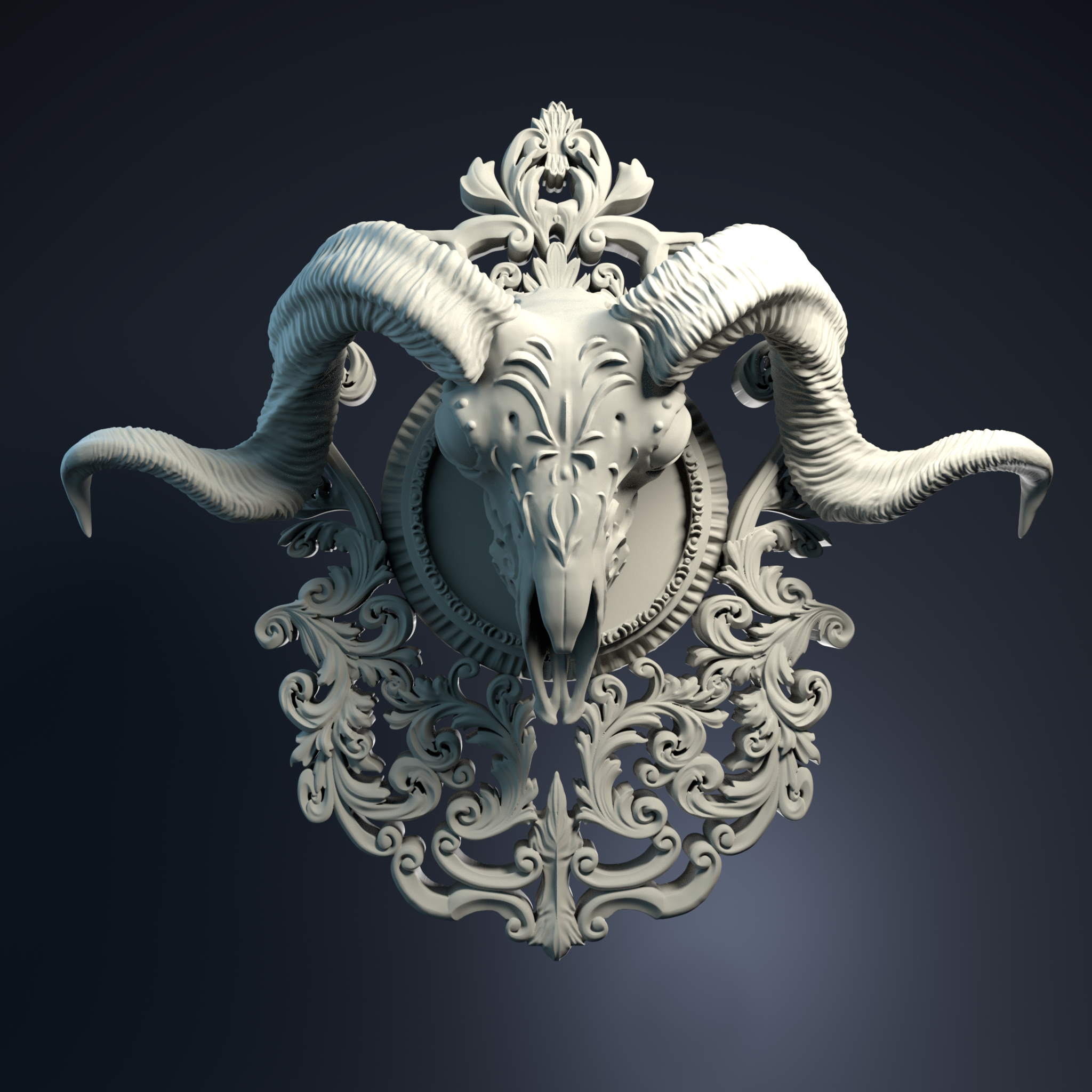Ram Skull (Brass)